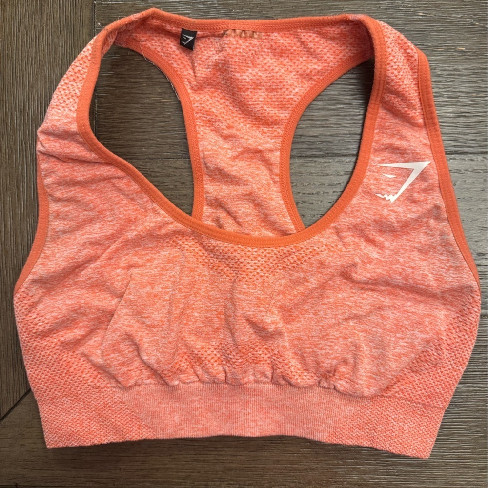Gymshark size small orange sports bra